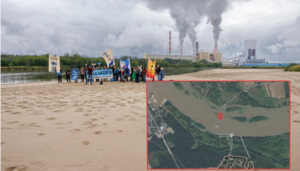 Protest pod elektrownią Kozienice 12 lipca