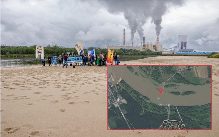 Protest pod elektrownią Kozienice 12 lipca